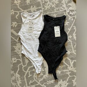 NWT, Zara high neck bodysuits, Medium